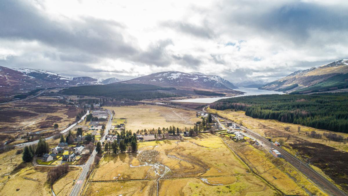 Aerial view of Dalwhinnie