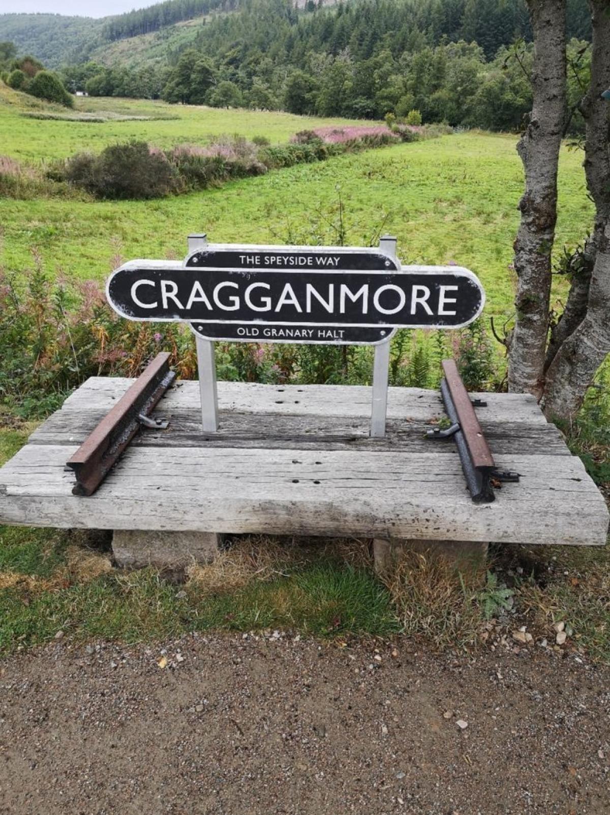 Sign from the Cragganmore Distillery