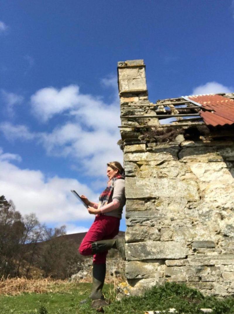 Finding a sense of place, artist at work. Ann Vastano.