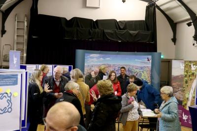 A group of people at an engagement event in Braemar.