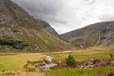 scenic image of the angus glens and hills