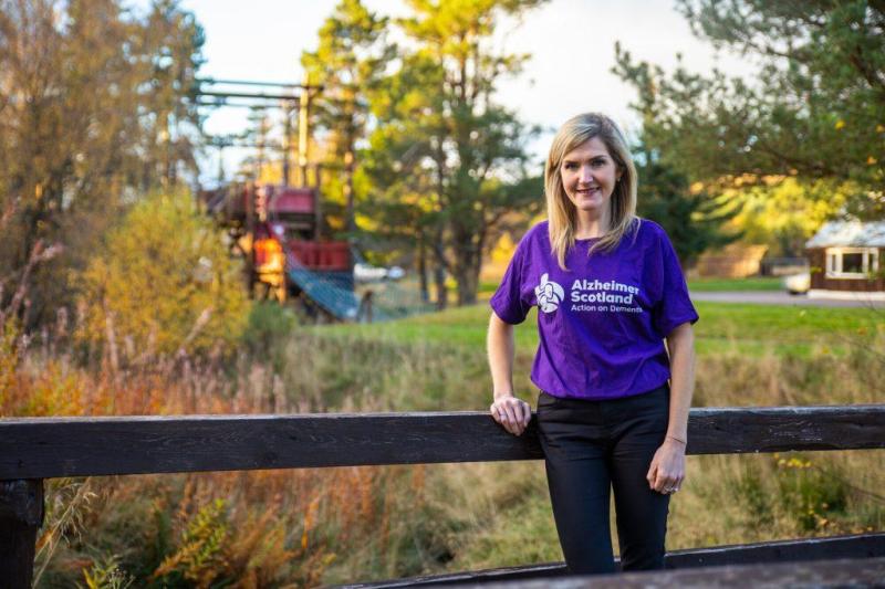 Gillian Councill from Alzheimer Scotland at the new dementia centre at Badaguish. One of the Heritage Horizons: Cairngorms 2030 projects.