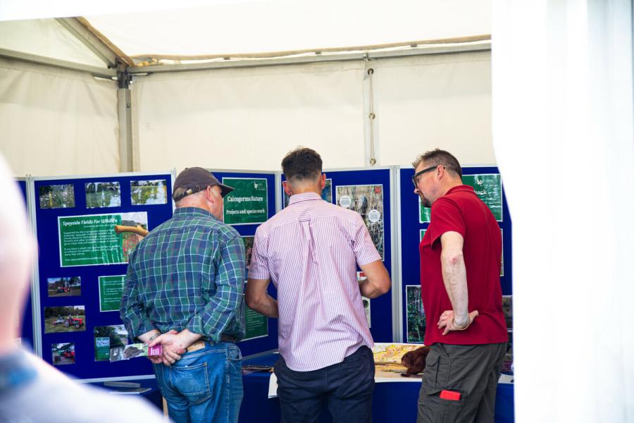 Beaver consultation and public engagement with Jonathan Willet, Beaver Project Manager at the Grantown Show 2023.