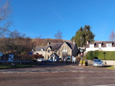 Laggan stores from the road junction.