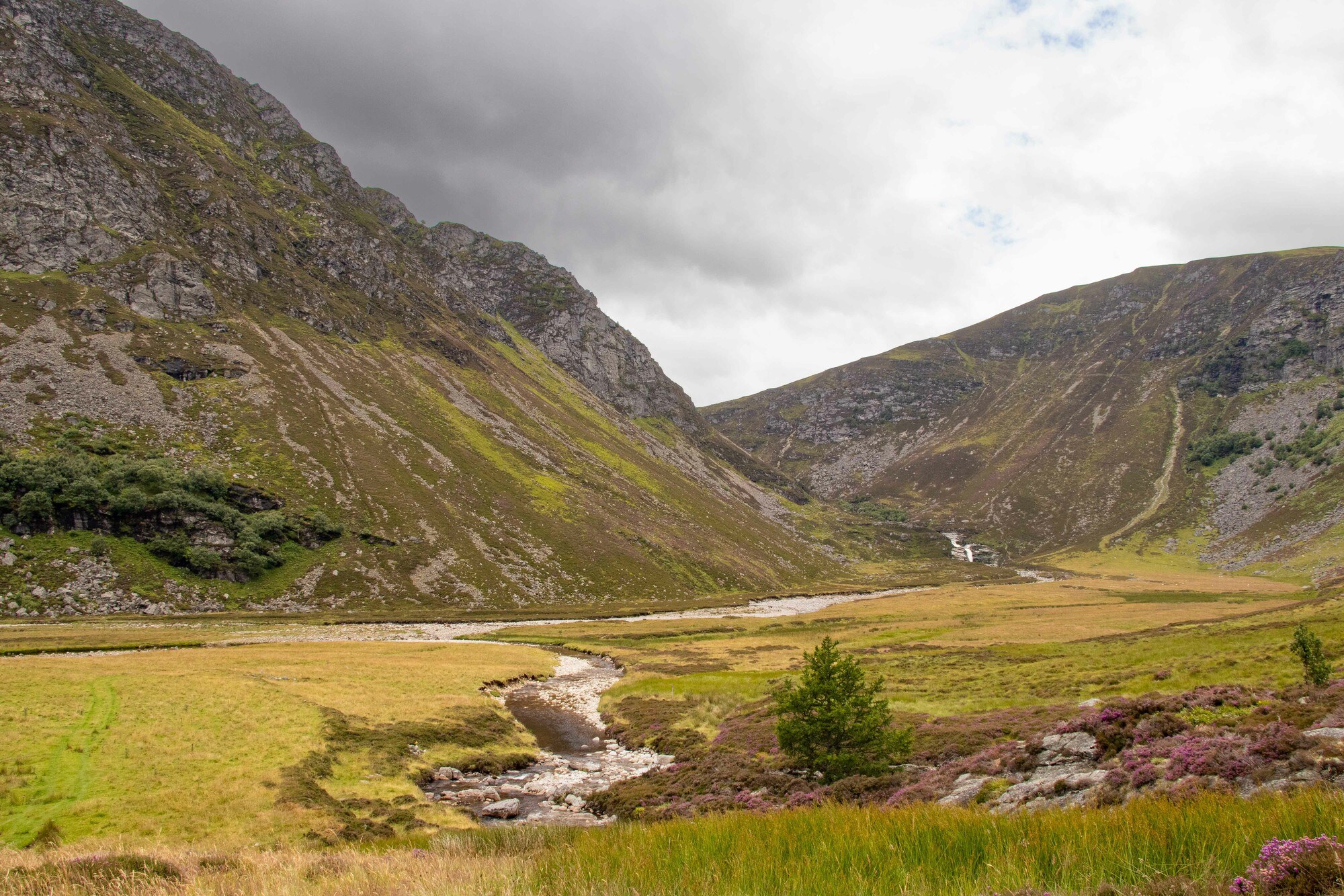 scenic image of the angus glens and hills