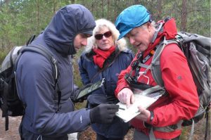 Doug chatting with visitors on the Speyside Way
