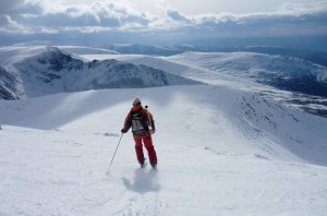 Ski touring up the Cairngorms