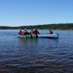 Canoers on loch