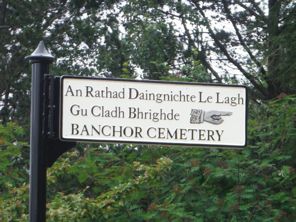 Sign-post with gaelic translation