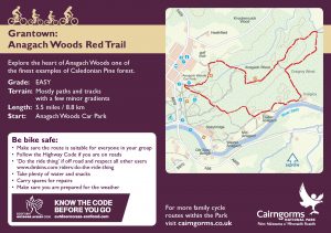 Anagach Woods Red Trail Cycle Route Card 